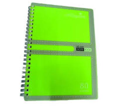A5 Officepoint Subject Notebook Green